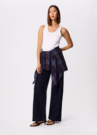 Checked Brushed Cotton Shirt