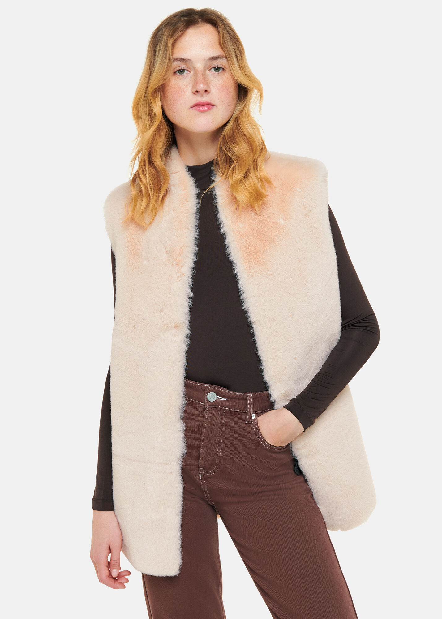 Petite faux fur discount gilet