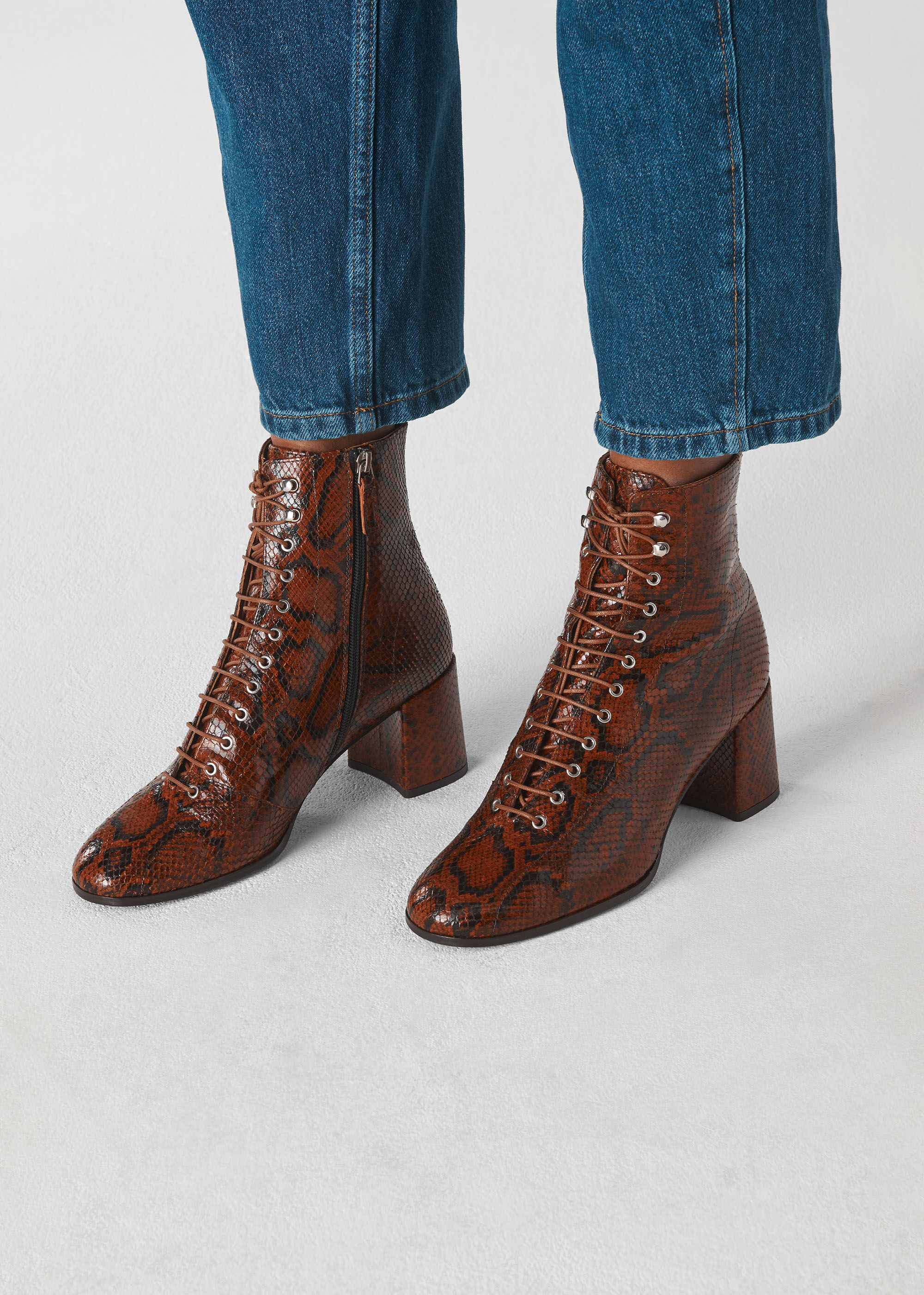 whistles ruben lace up boots