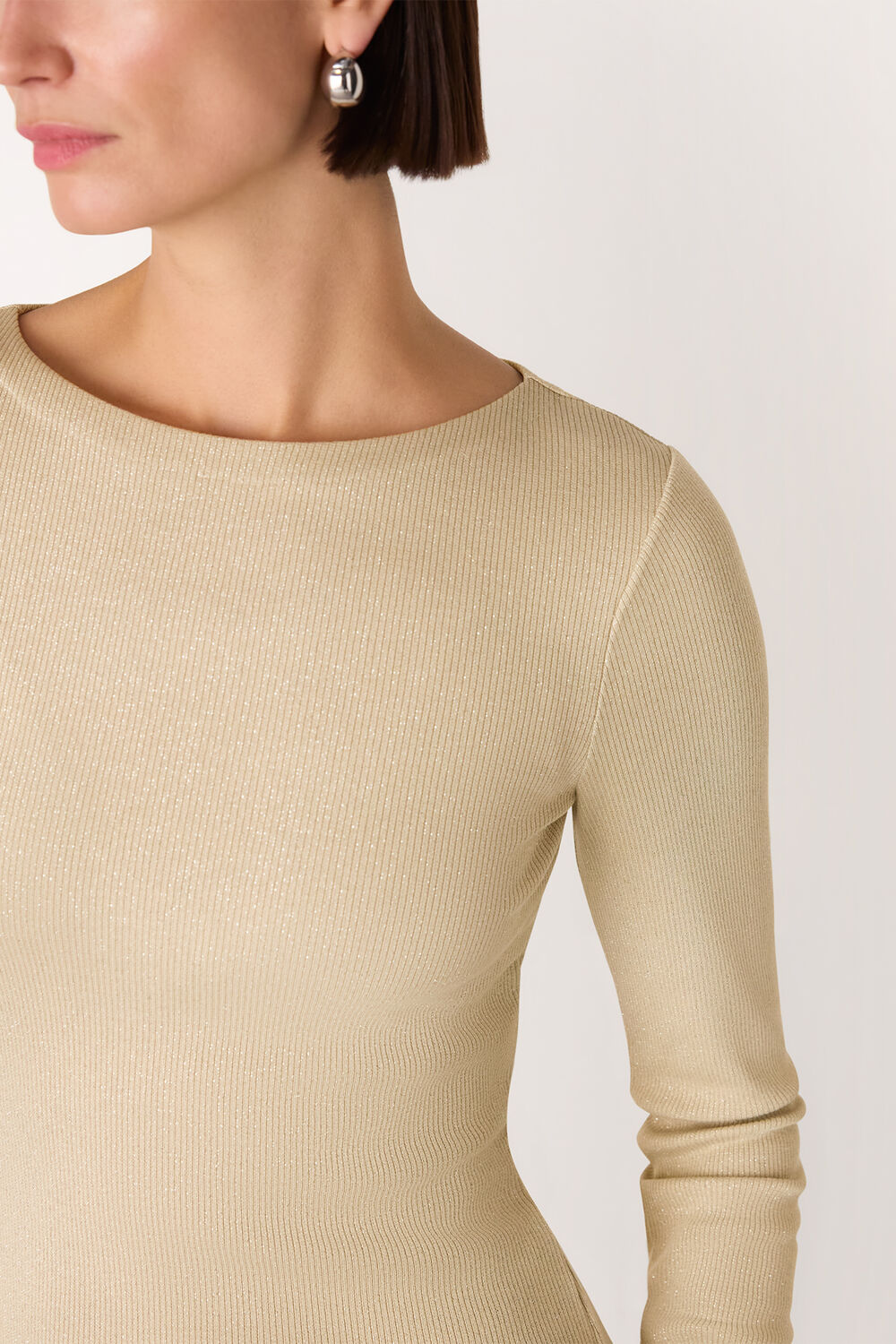 Sparkle Rib Jersey Top