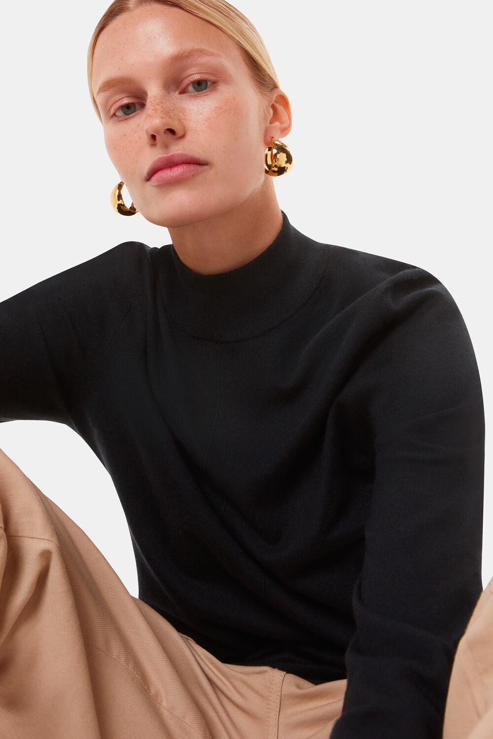 Mira Funnel Neck Knit
