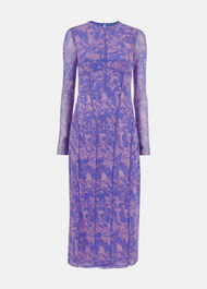 Etched Bouquet Mesh Dress