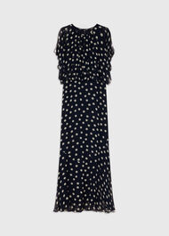 Polka Dot Print Midi Dress