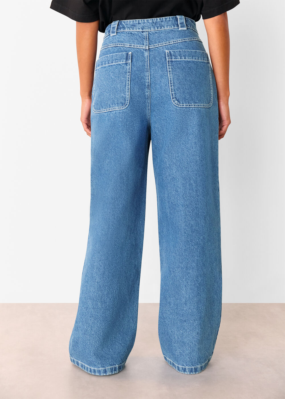 Petite Relaxed Straight Leg Jean