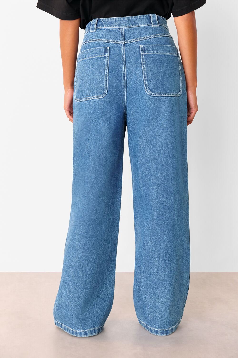 Petite Relaxed Straight Leg Jean