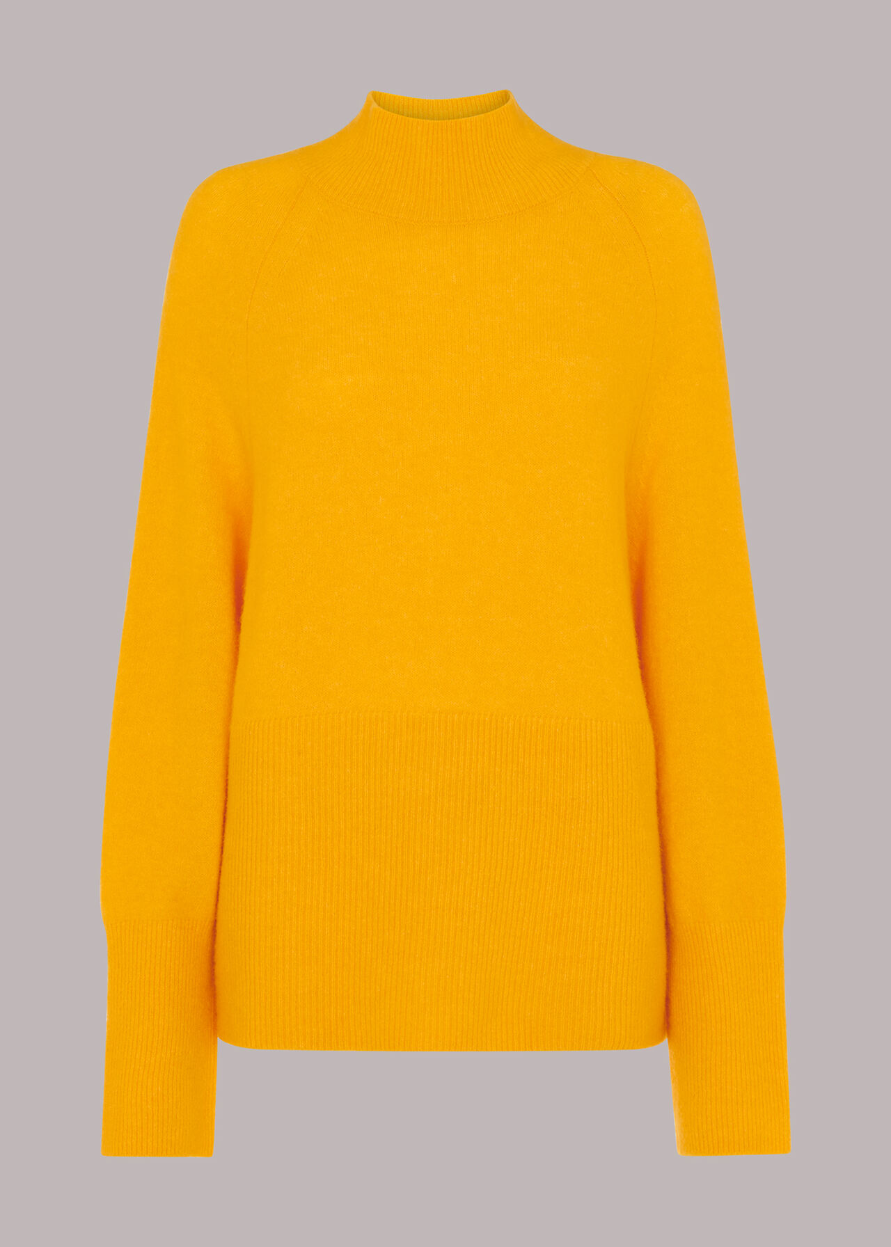 Relaxed Funnel Neck Jumper