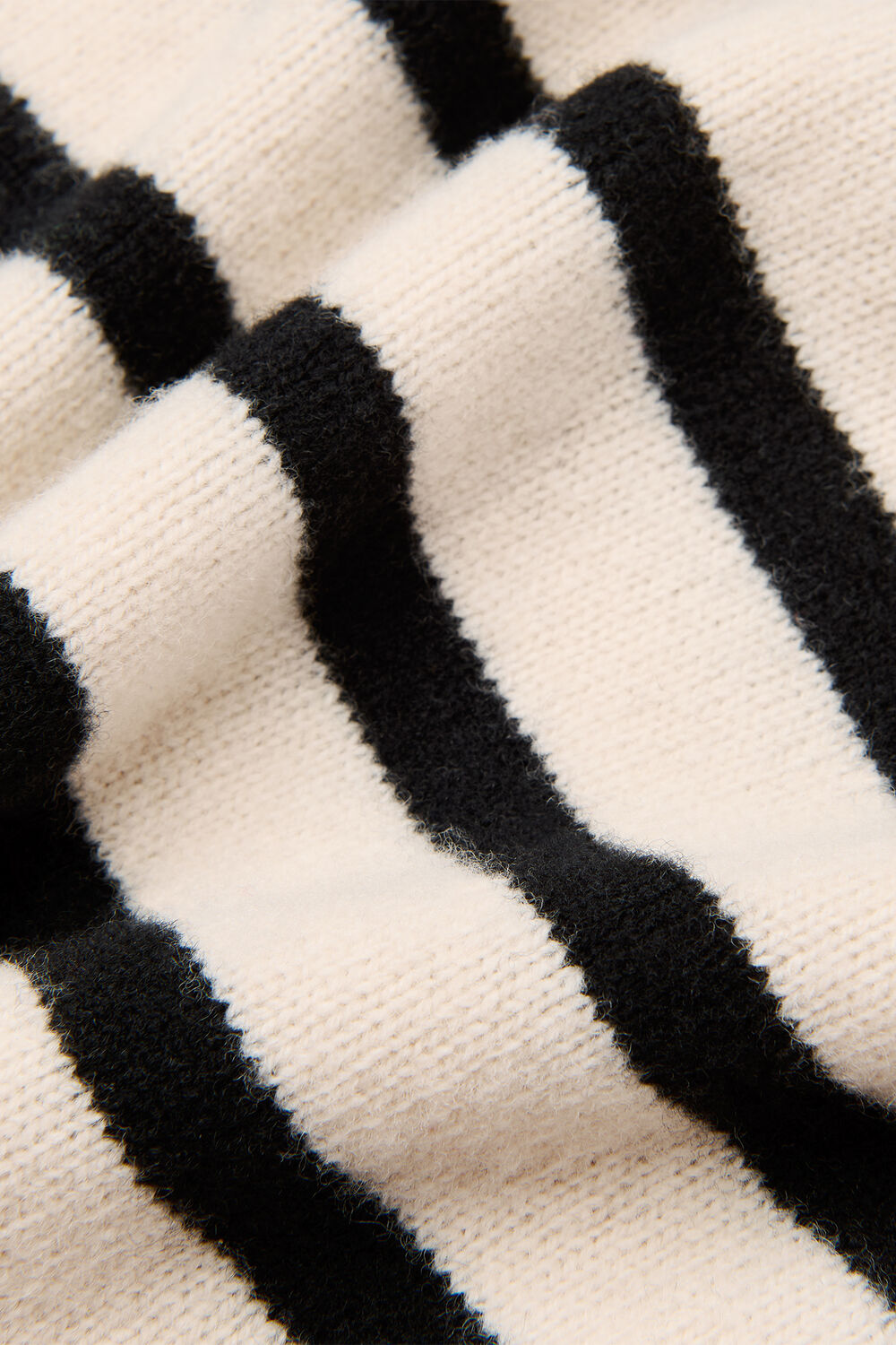 Stripe Wool Roll Neck