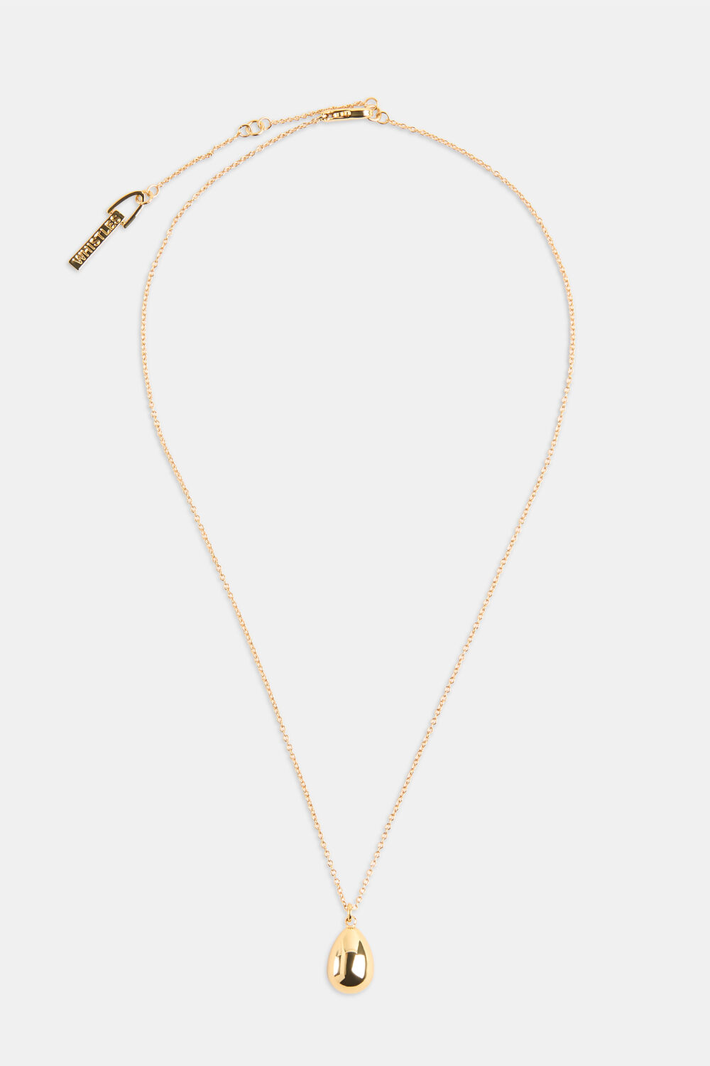 Gold Teardrop Pendant Necklace
