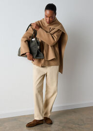 Double Faced Scarf Coat