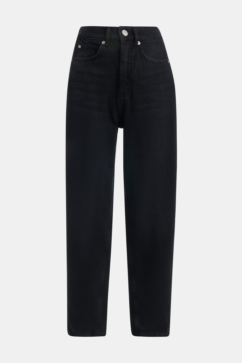 Black Authentic Barrel Leg Jean