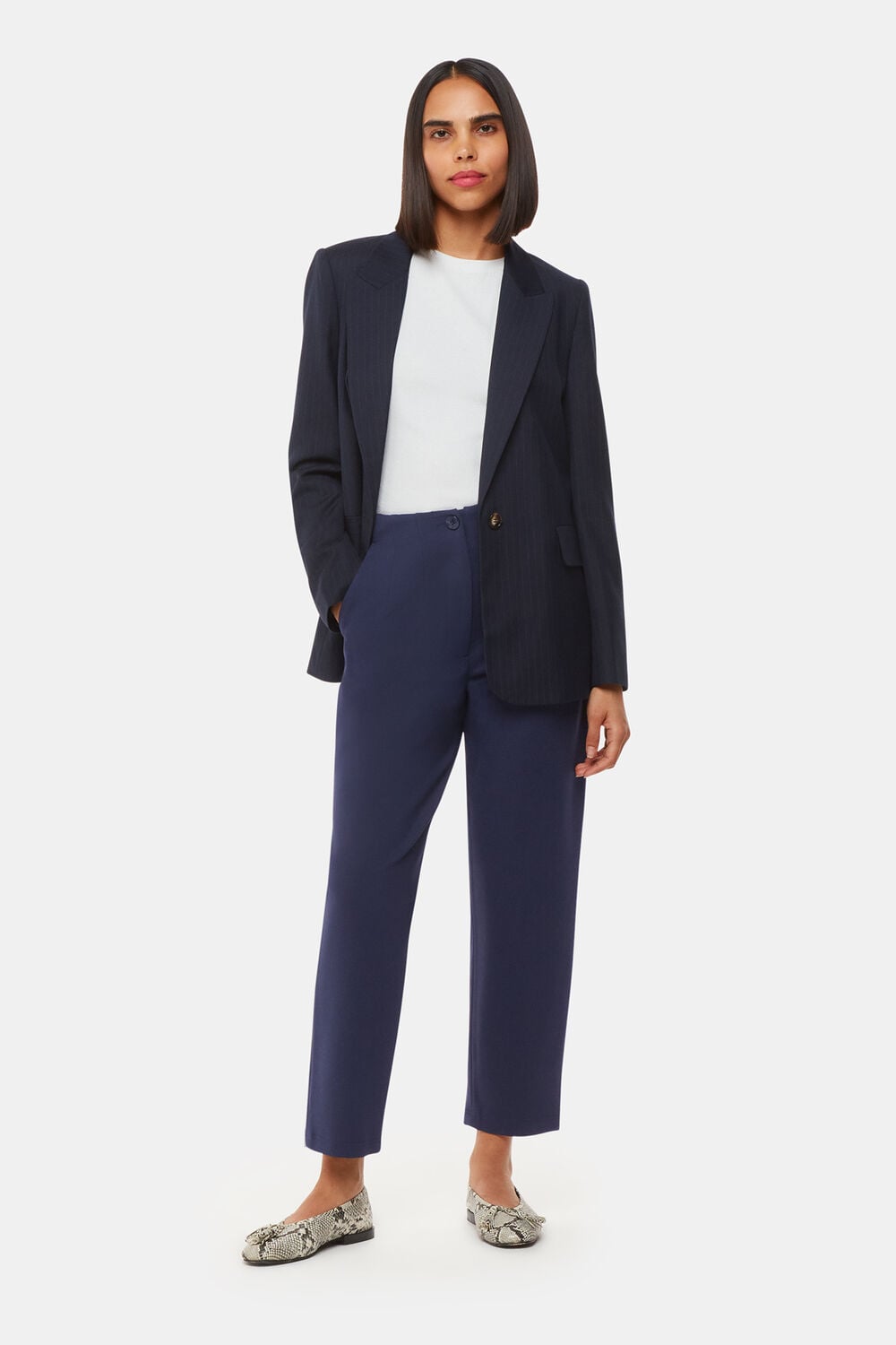 Navy Lila Ponte Pants&nbsp;