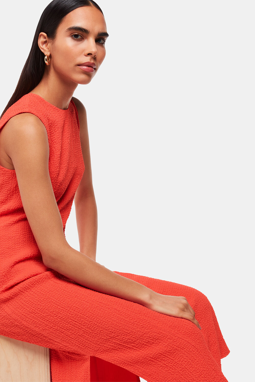 Erin Texture Midi Dress