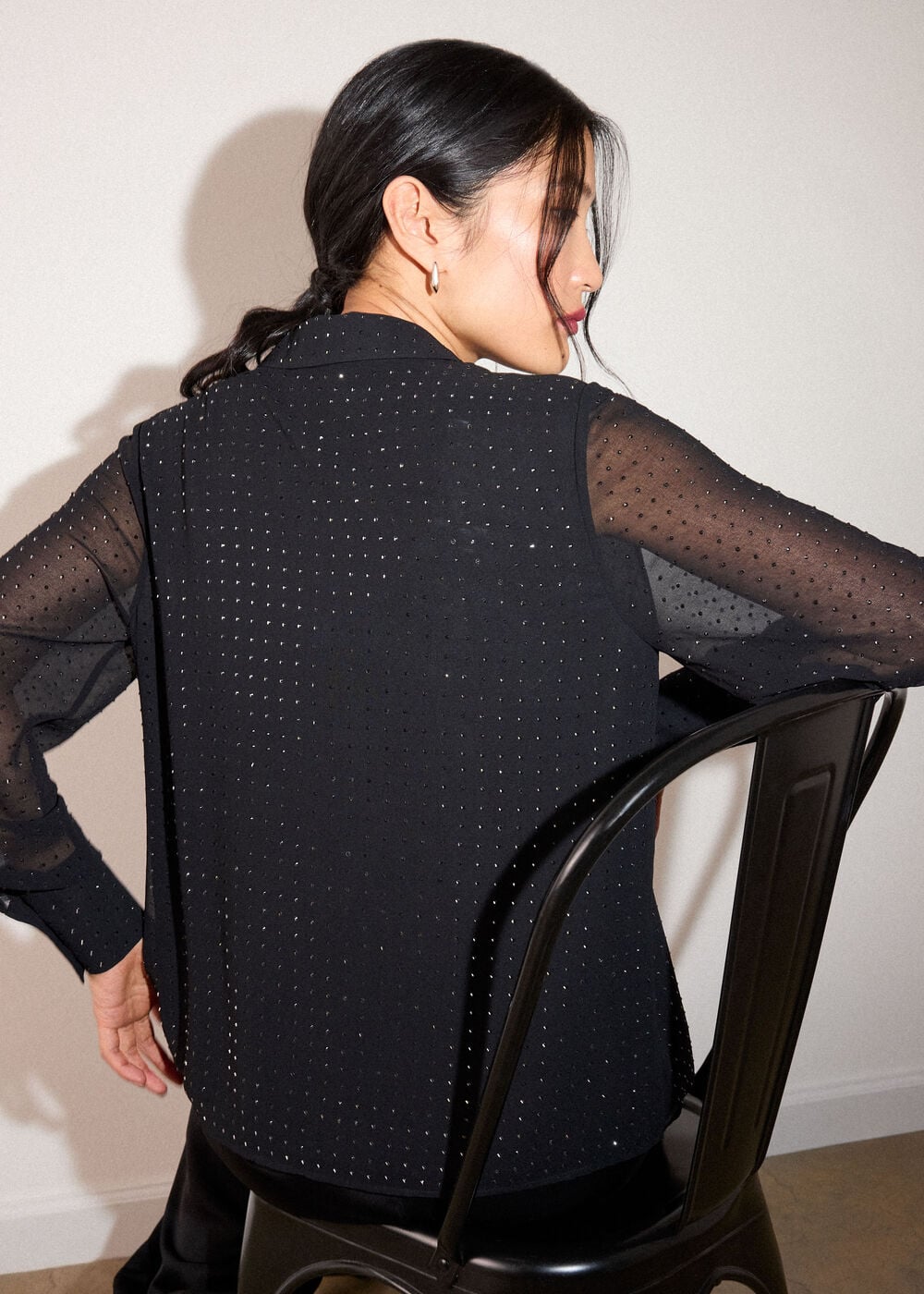 Hot Fix Sheer Shirt