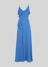 Lunar Spot Maxi Dress Blue/Multi