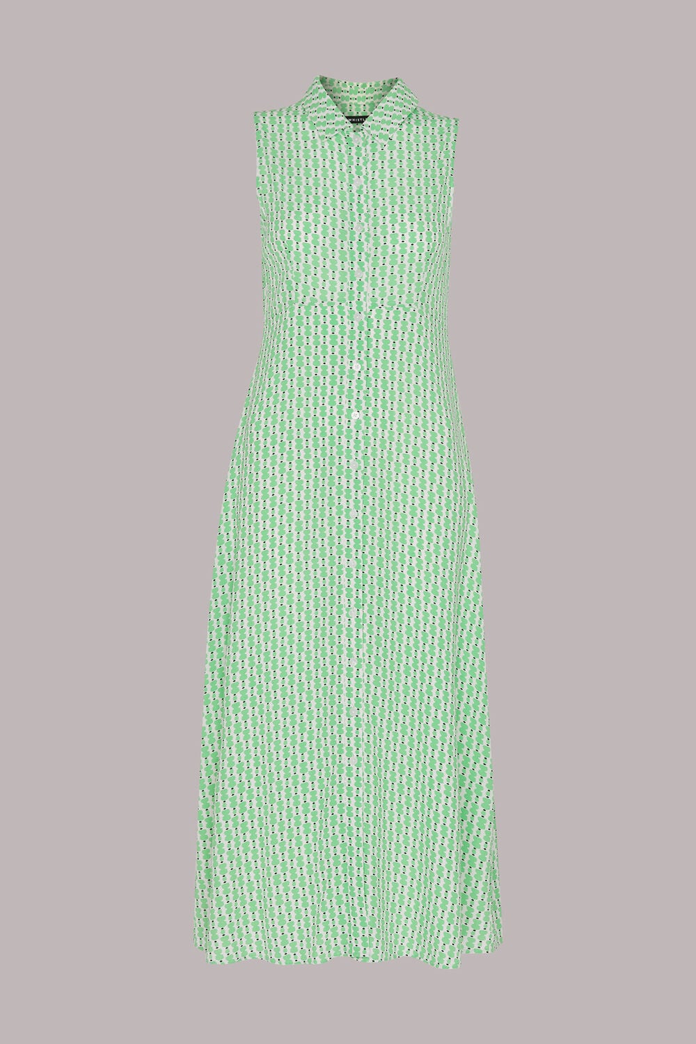 Vertical Stack Shirt Dress