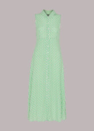 Vertical Stack Shirt Dress