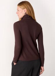 Roll Neck Twist Front Top