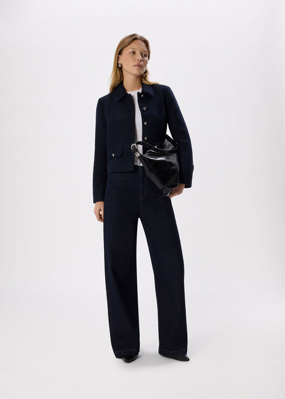 Cropped Boucle Jacket