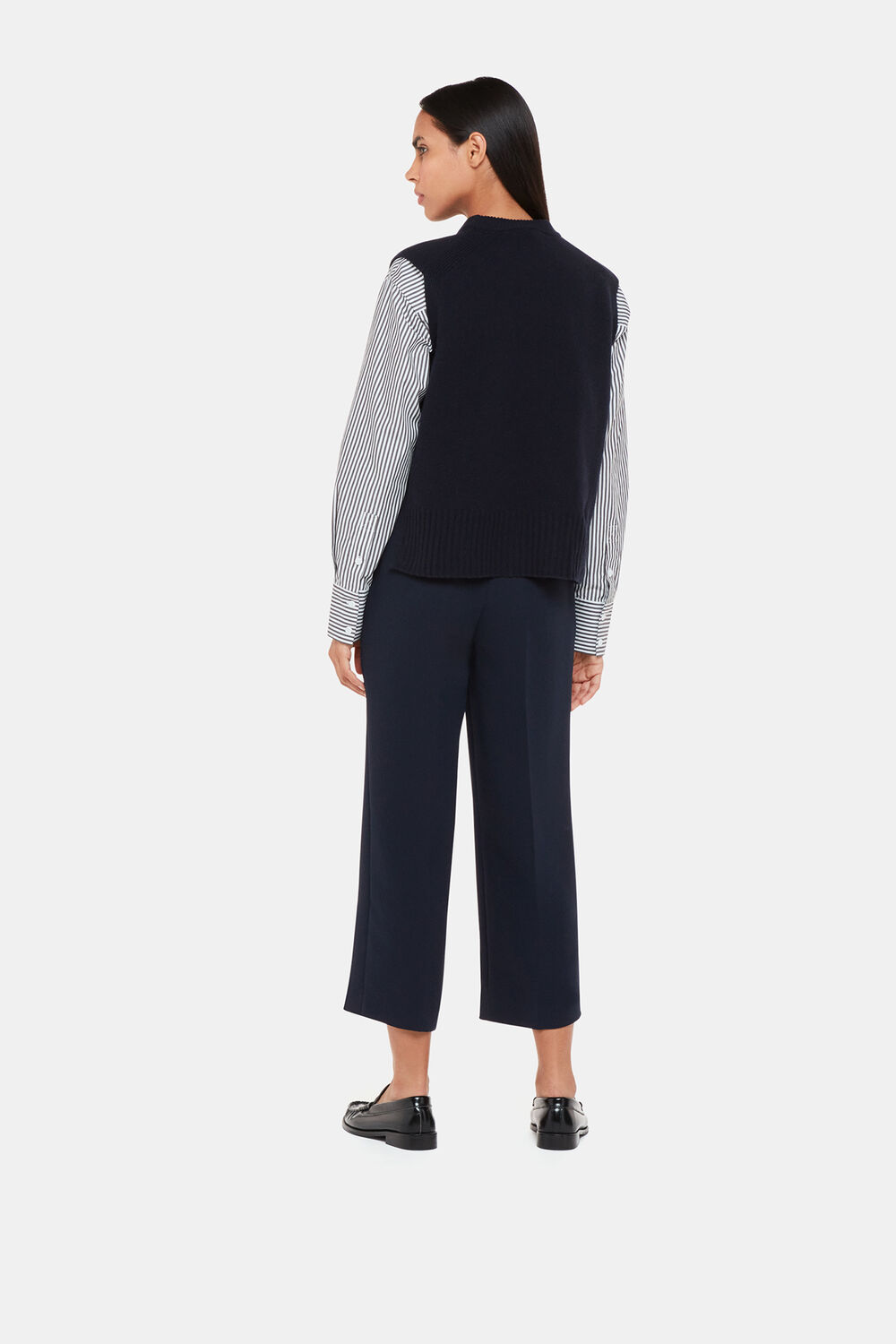 Wide Leg Cropped Trouser