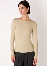 Sparkle Rib Jersey Top