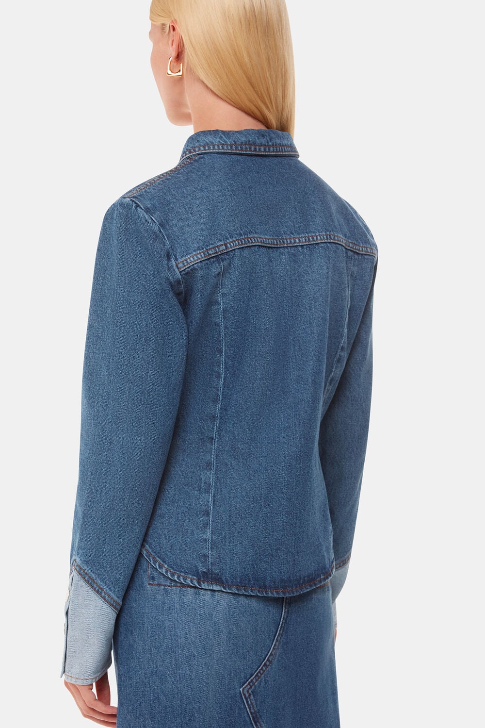 Patchwork Denim Shirt