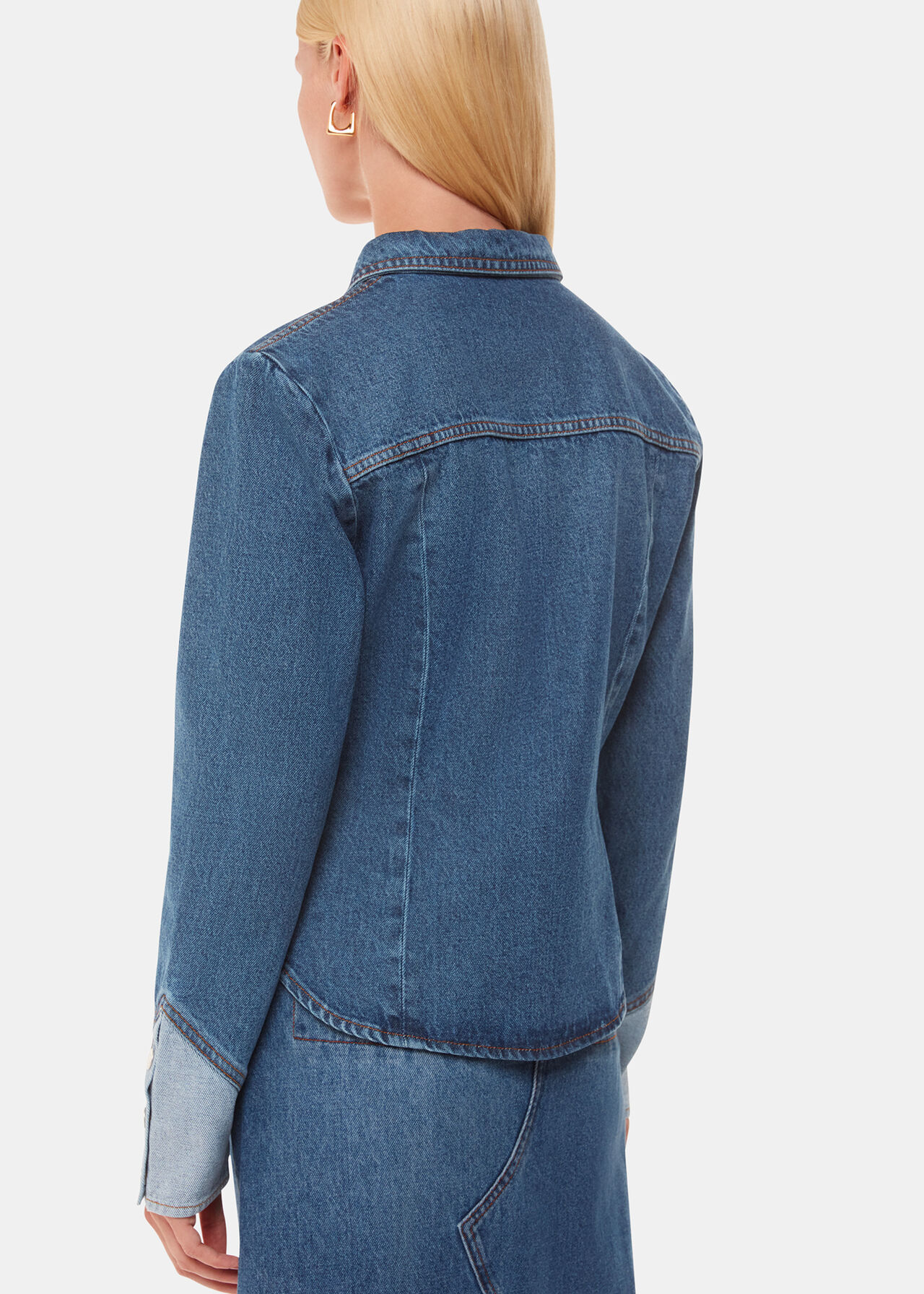 Patchwork Denim Shirt