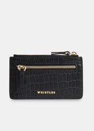 Croc Zip Top Card Holder Purse