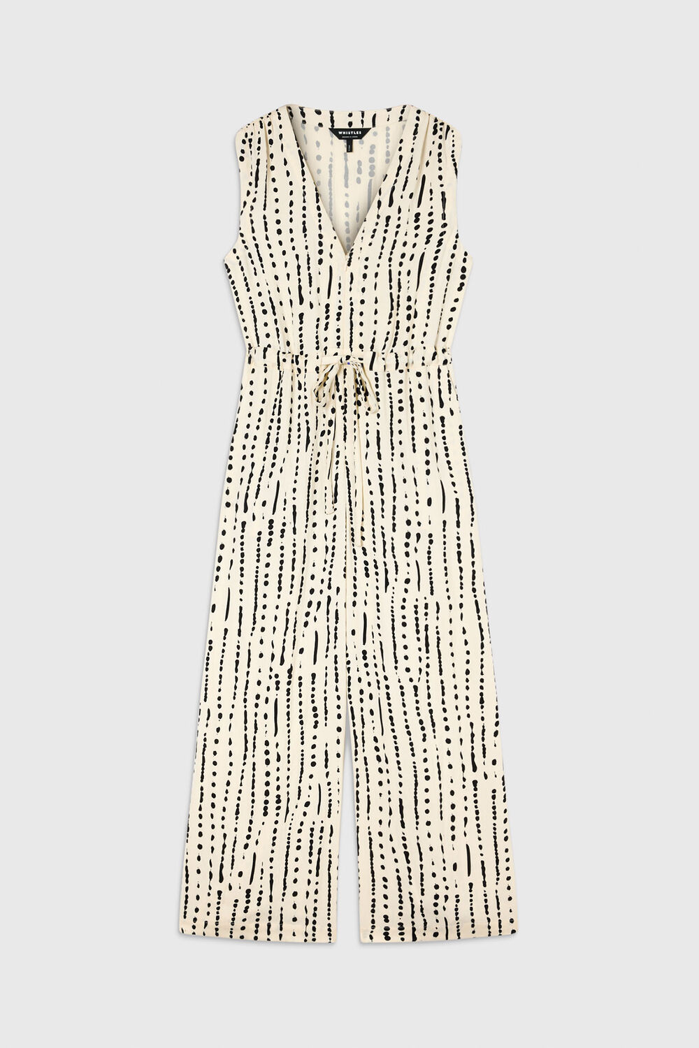 Ivory Dashed Spot Jumpsuit