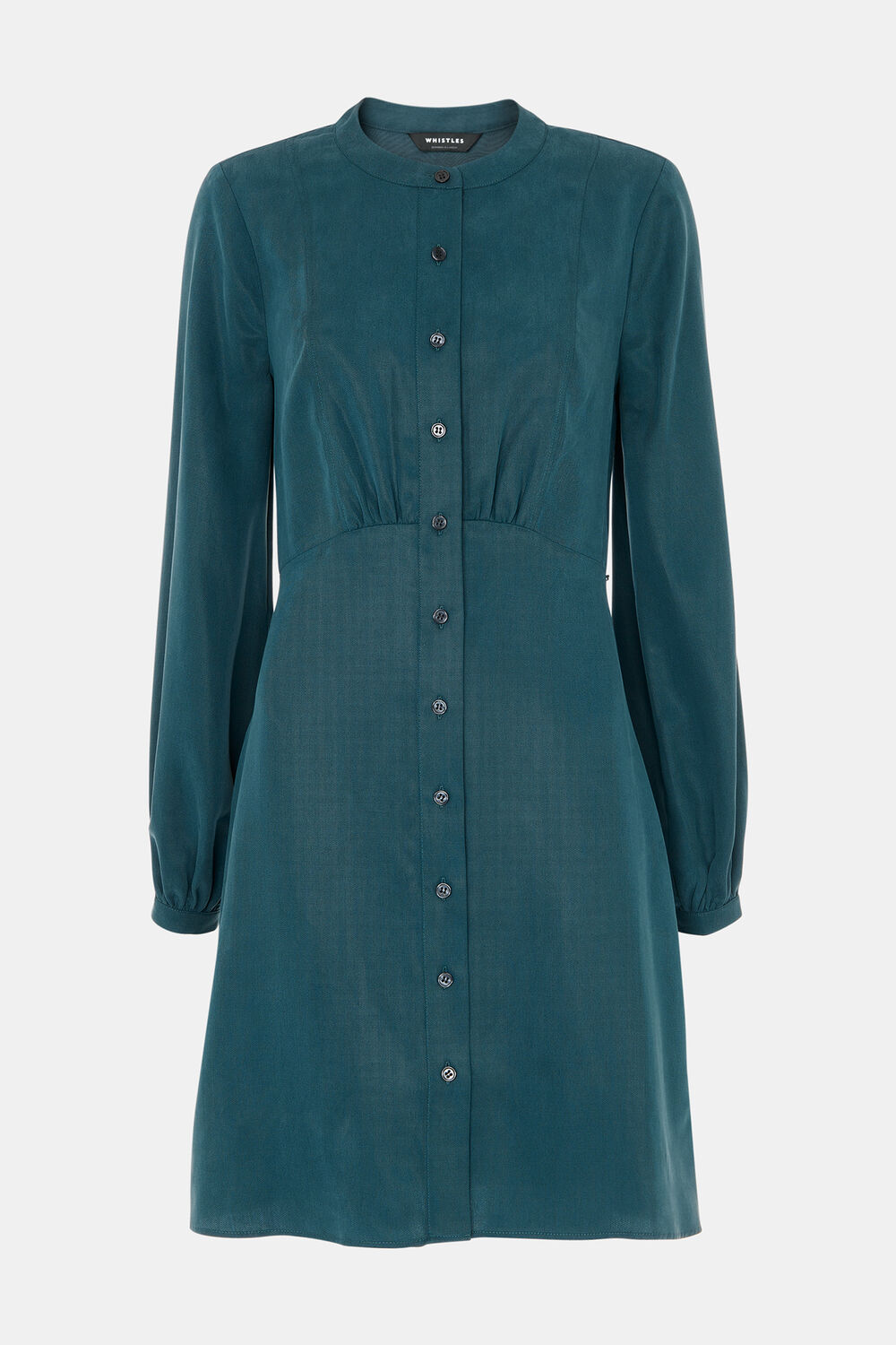 Button Front Flippy Mini Dress