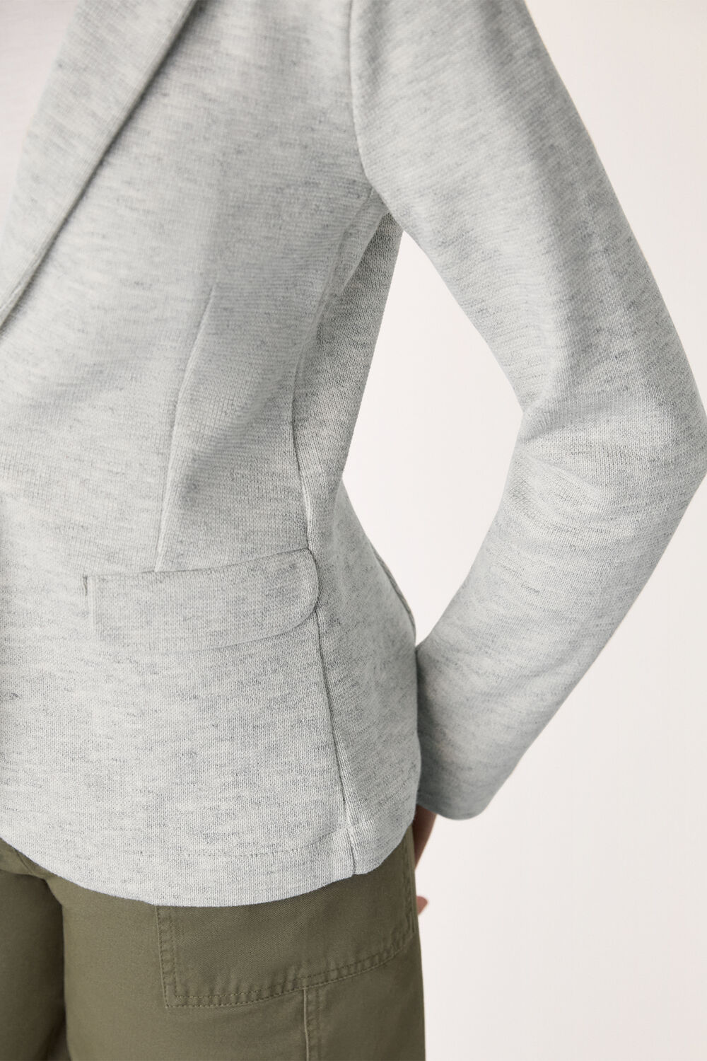 Grey Slim Jersey Jacket