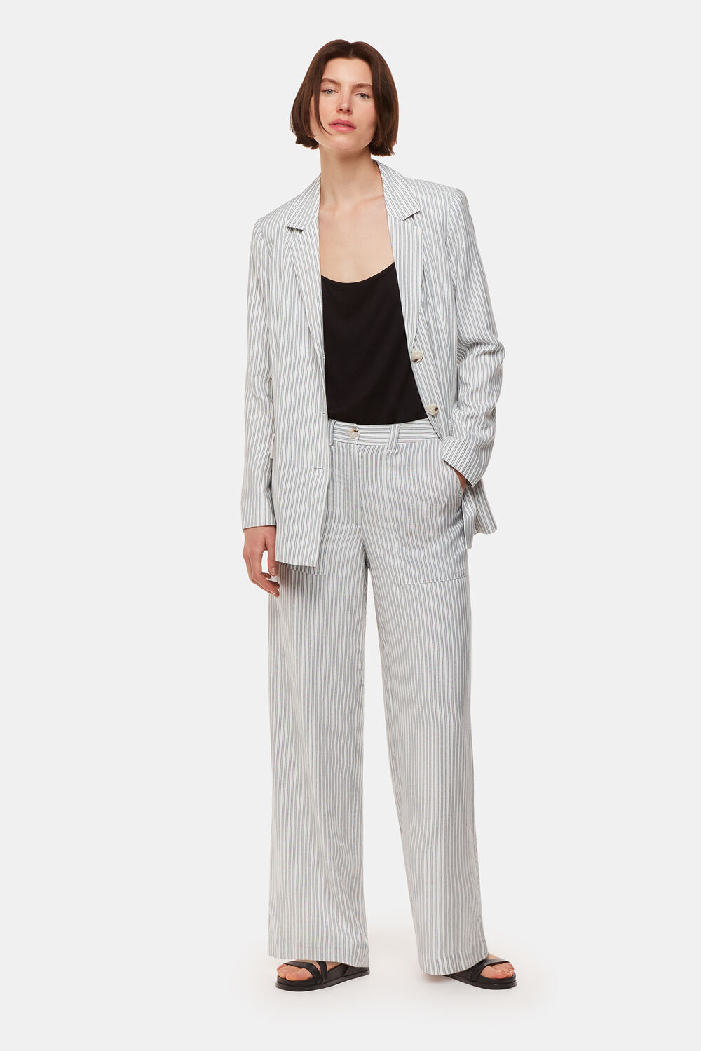 Ivory Luna Stripe Trouser