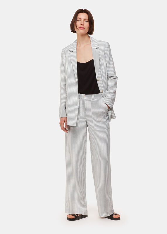 Ivory Luna Stripe Pants 