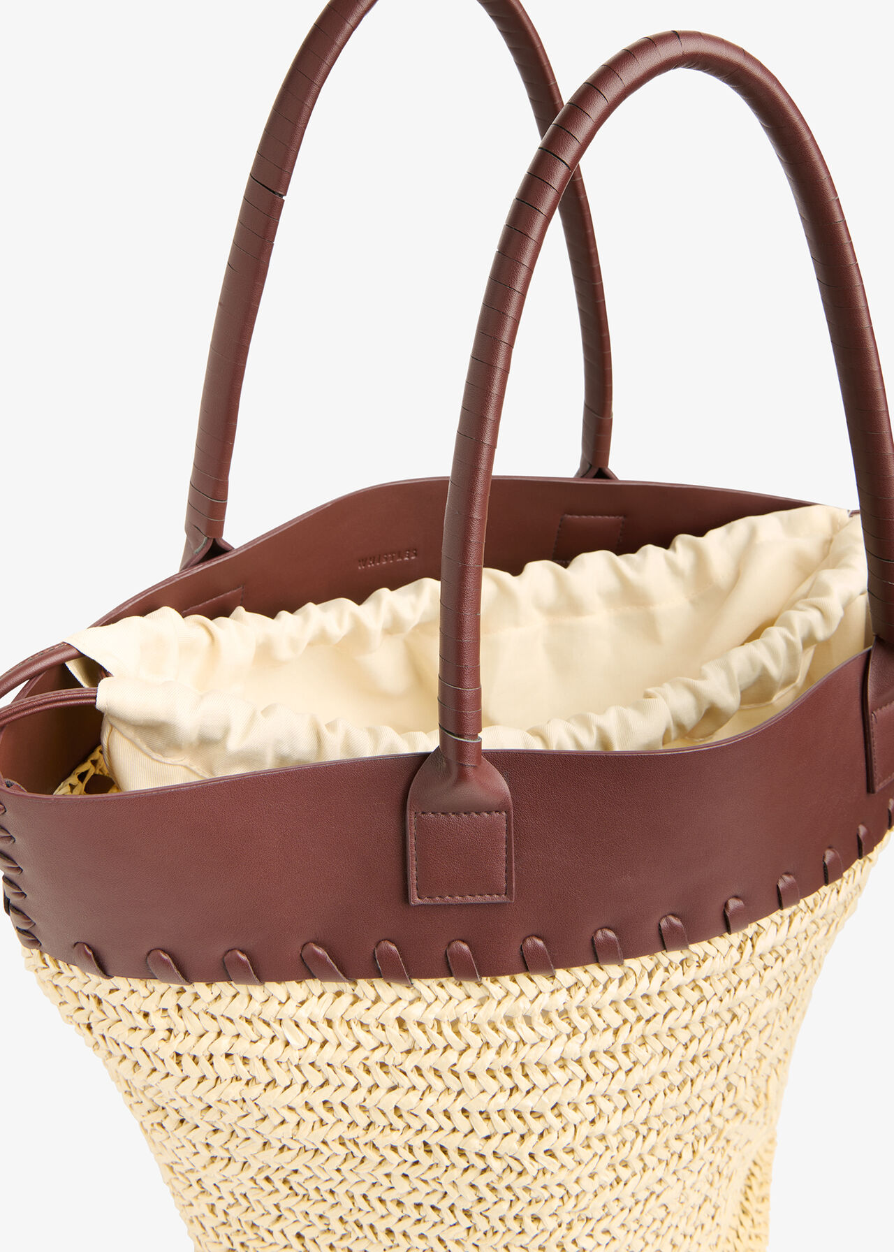 Ruhi Collar Straw Tote