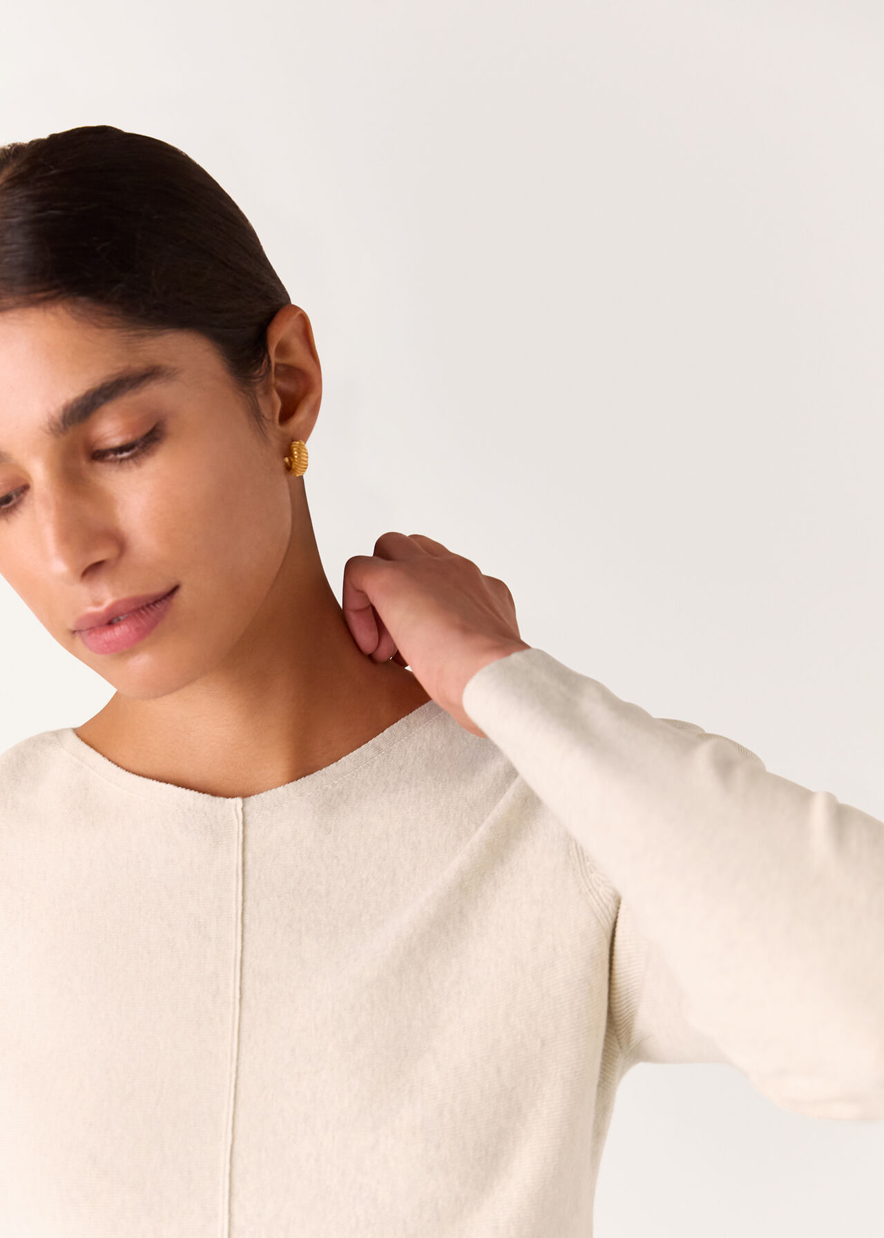 Peplum Detail Knit