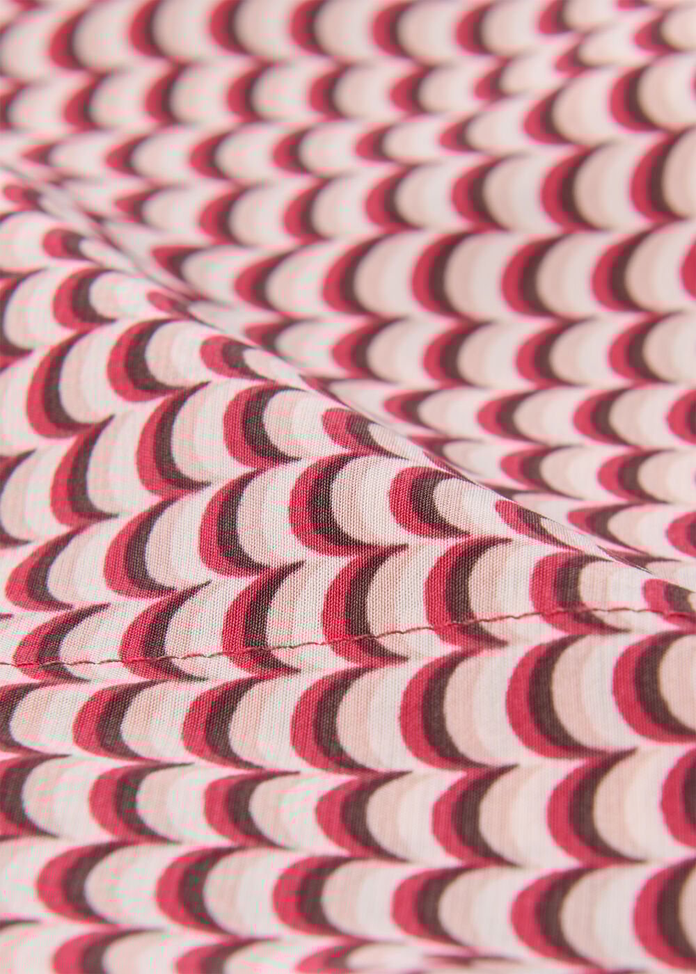 Geo Print Pleat Detail Shirt