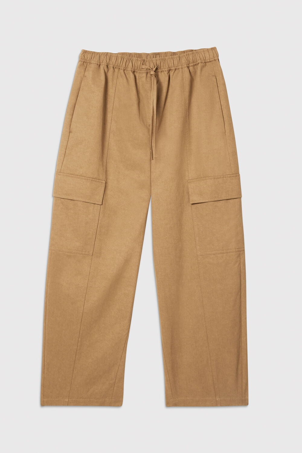 Neutral Utility Cotton Barrel Trouser