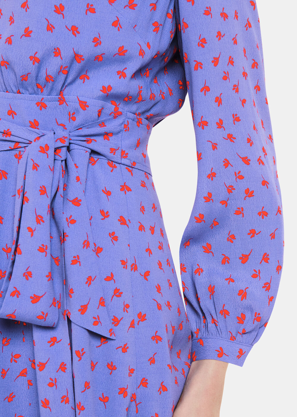 Scattered Petals Print Dress