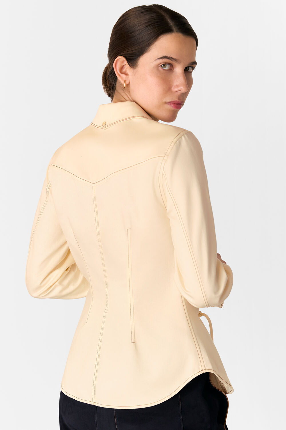 White Addison Lace Detail Shirt