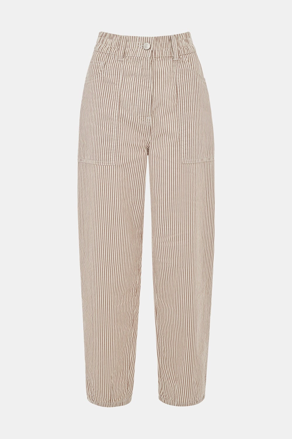 Brown Tessa Stripe Casual Trouser