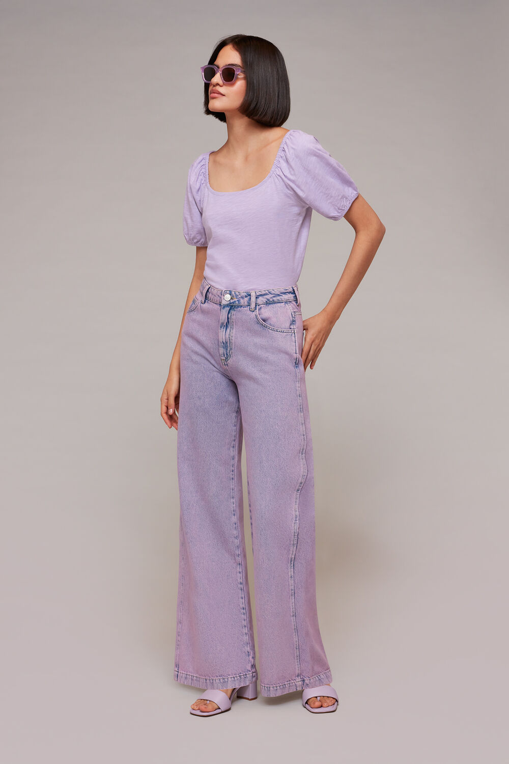 Square Neck Puff Sleeve Top
