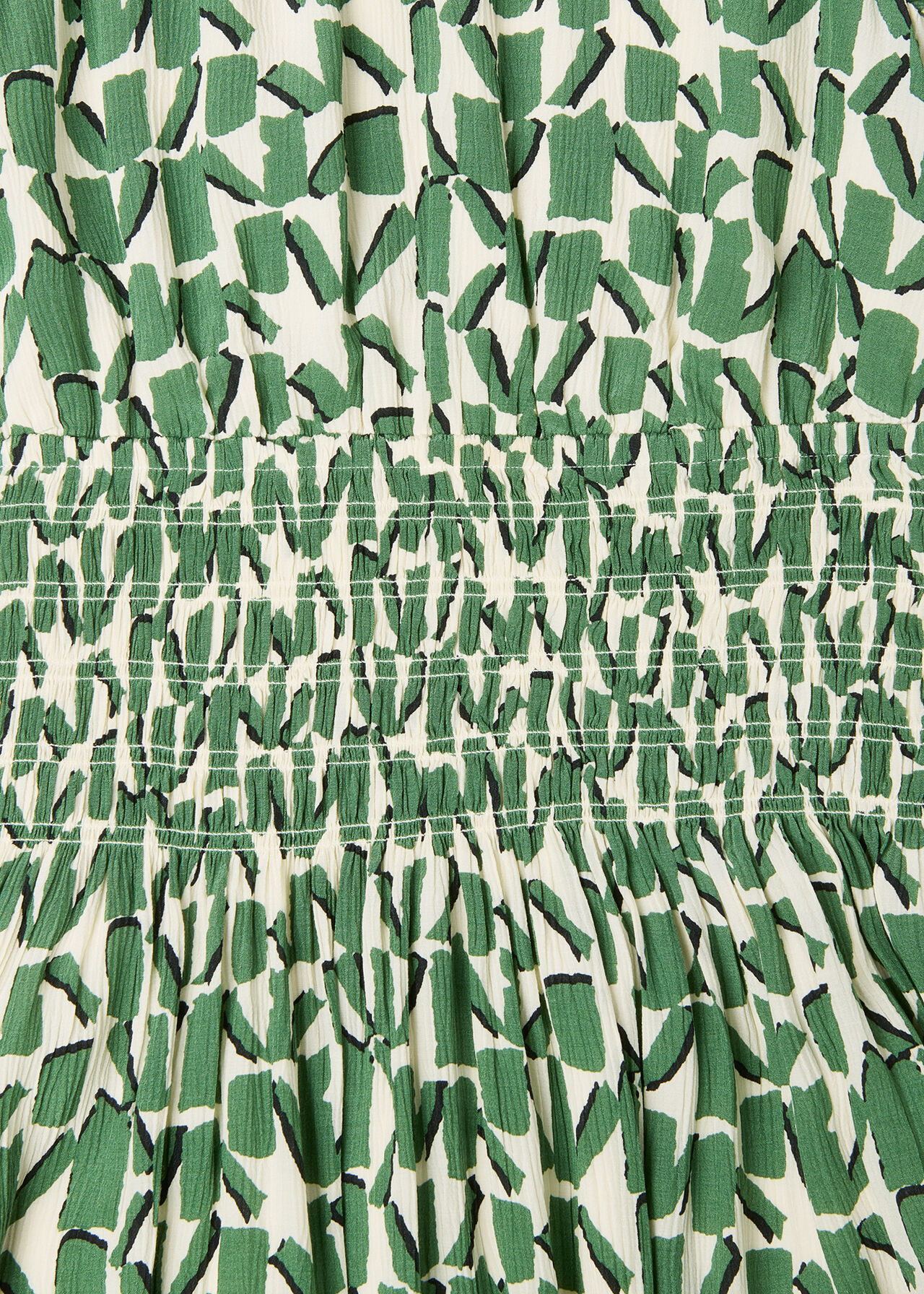 Abstract Squares Midi Dress