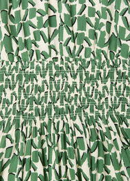 Abstract Squares Midi Dress