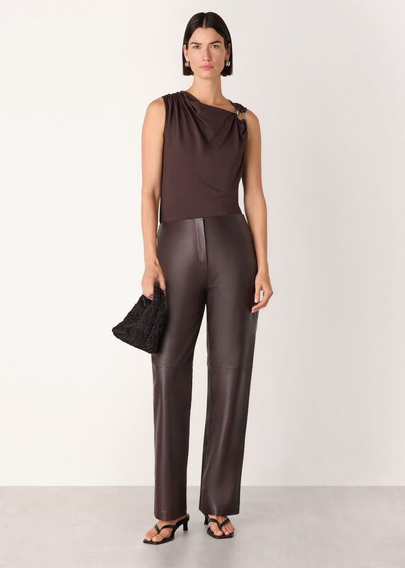 Chocolate Ring Detail Sleeveless Top