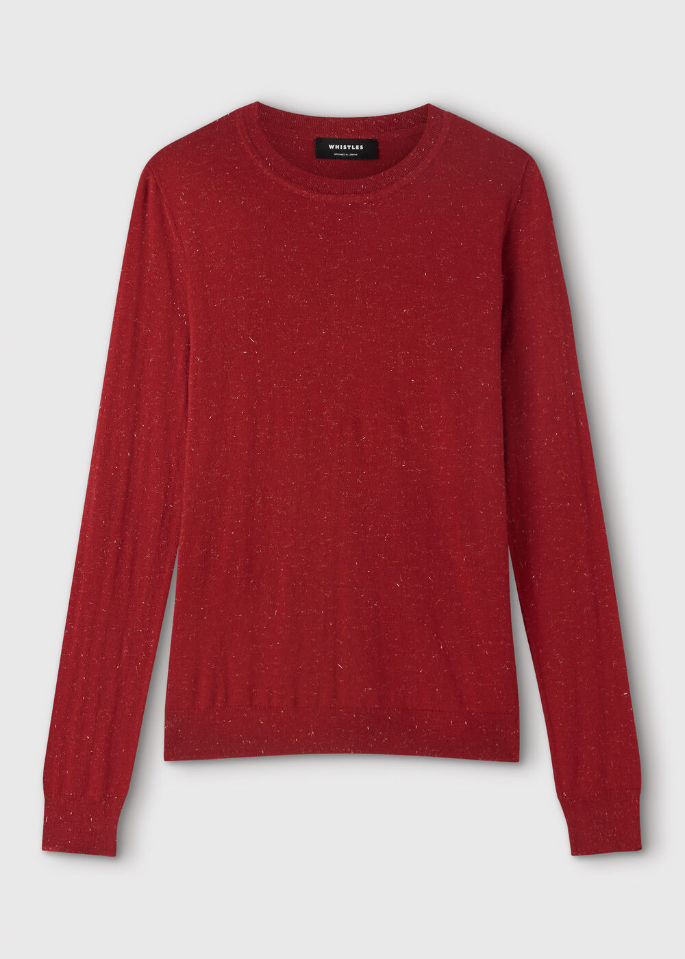Dark Red Annie Sparkle Crew Neck