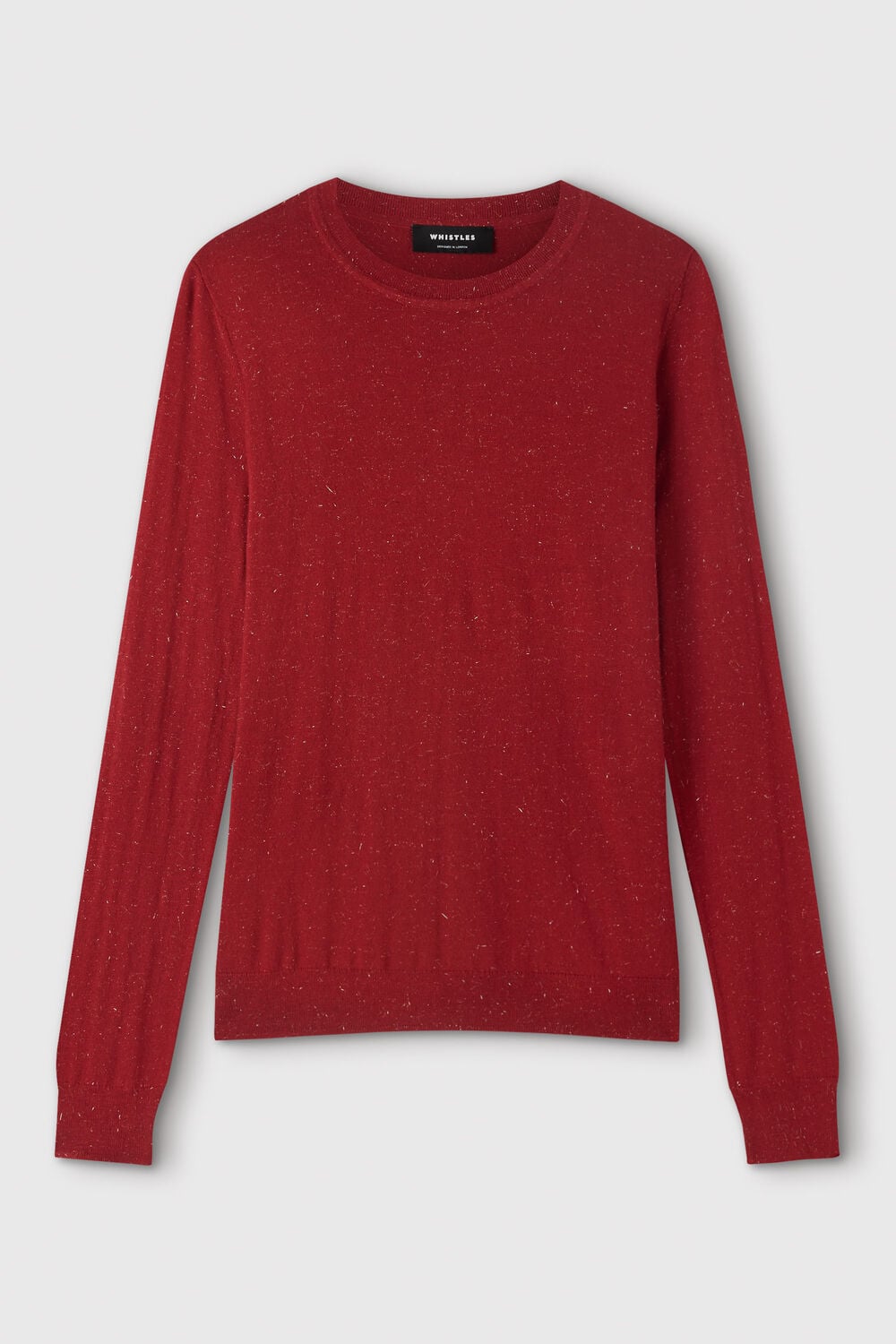 Dark Red Annie Sparkle Crew Neck