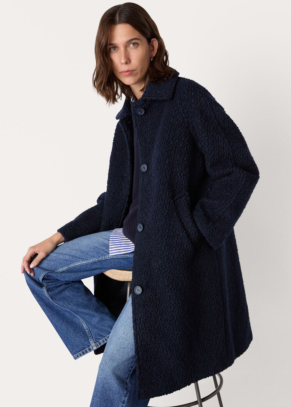Romy Boucle Coat