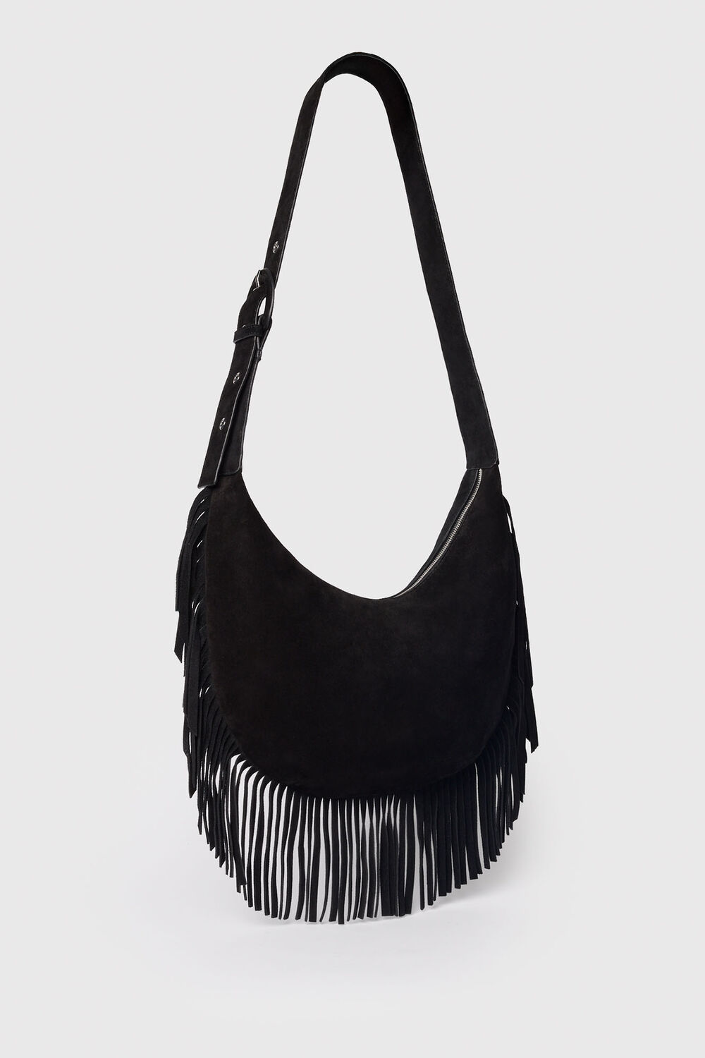 Sia Suede Fringed Bag