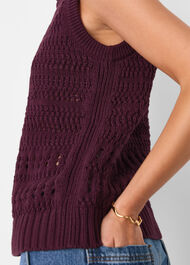 Chunky Cotton Pointelle Tank