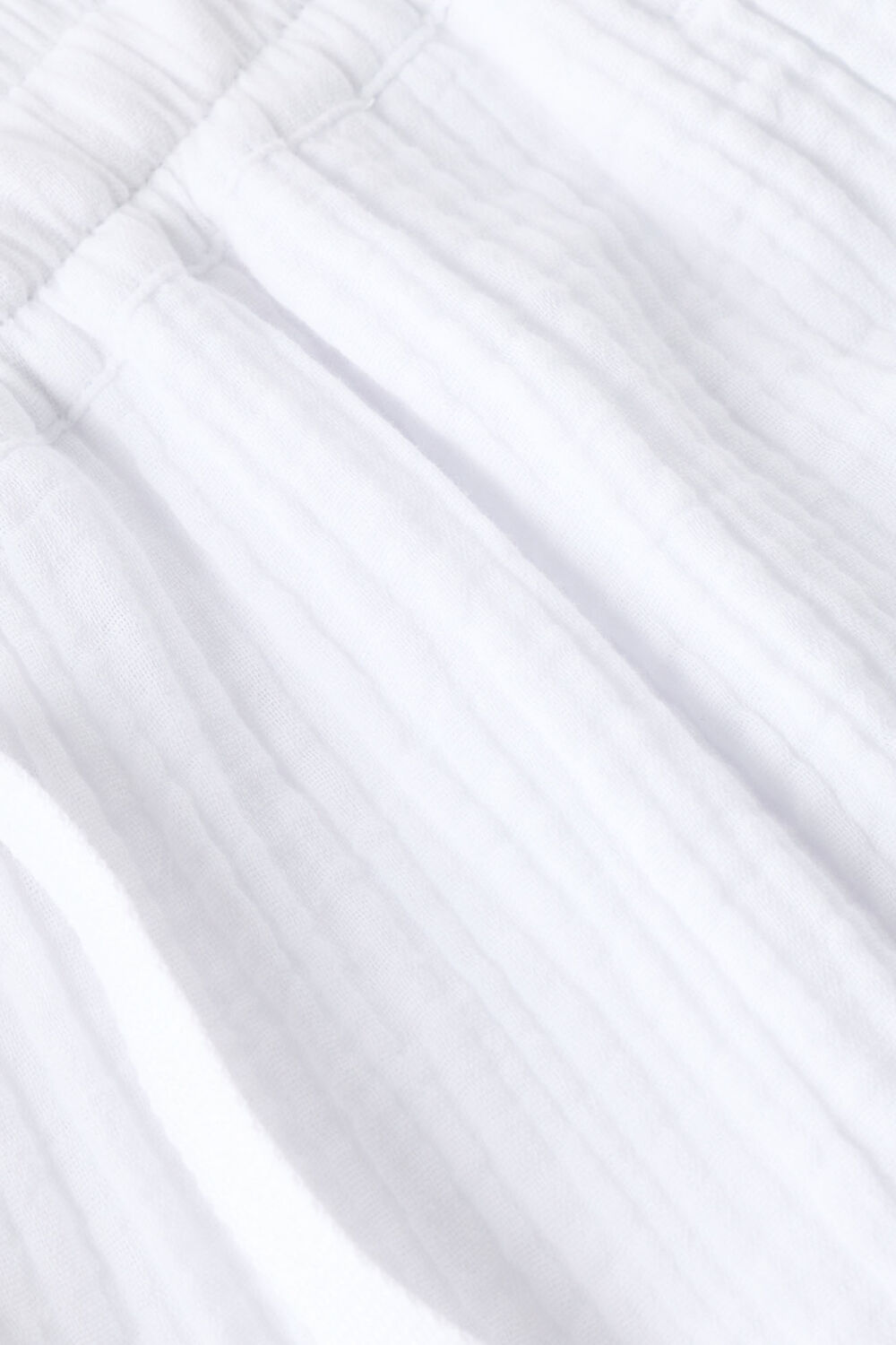 Ivory Wide Crop Cheesecloth Trouser
