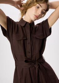 Pocket Detail Linen Playsuit
